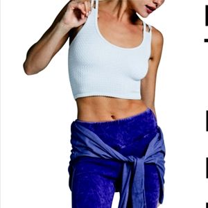 Free People FP Movement waffle tank ice grey M/L